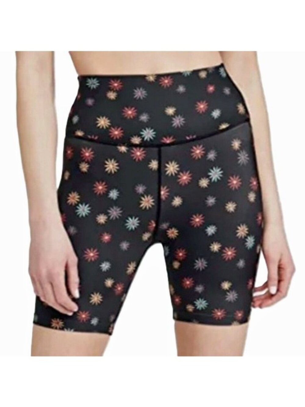 Splits59 Ava High Waist Bike Short Black Floral Size XS